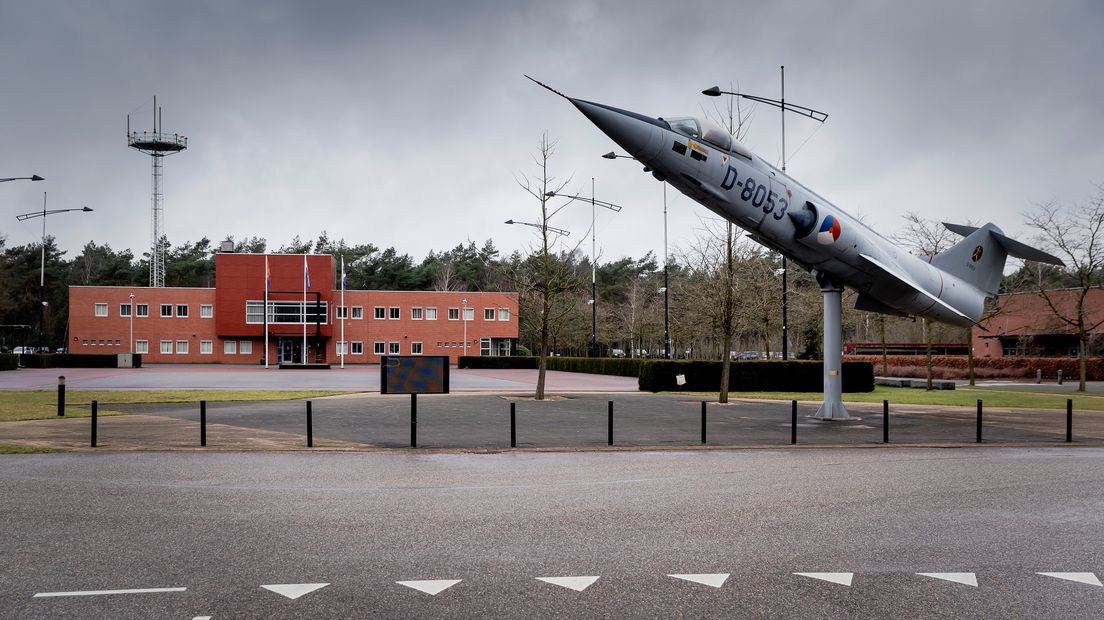 Locatie van de luchtmacht in de buurt van Nieuw Milligen.