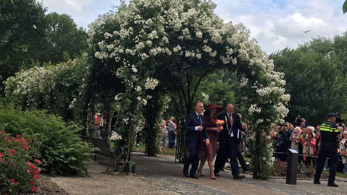 Koningin Maxima bezocht vorig jaar het Rosarium