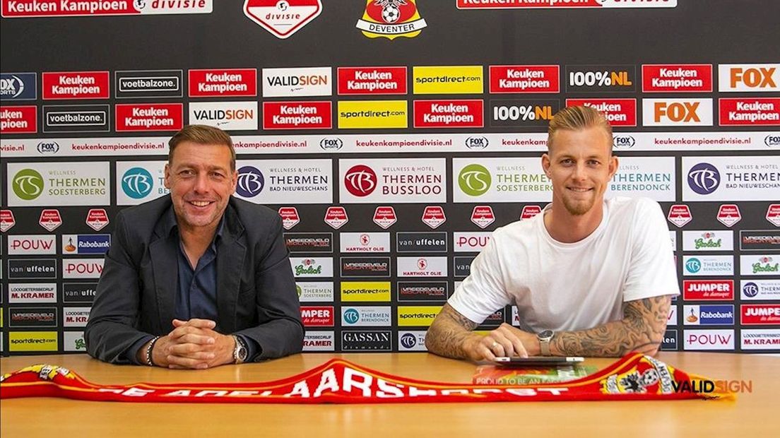 Kevin van Kippersluis (r) met technisch manager Paul Bosvelt