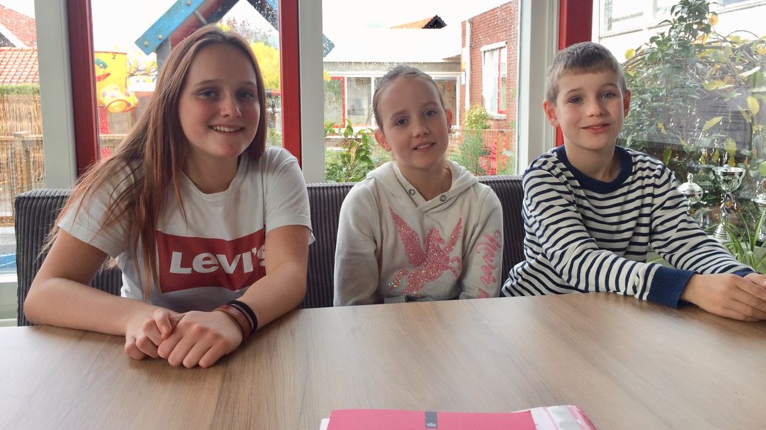 Indy, Lara en Casper zijn klaar voor de kindergemeenteraad Kapelle