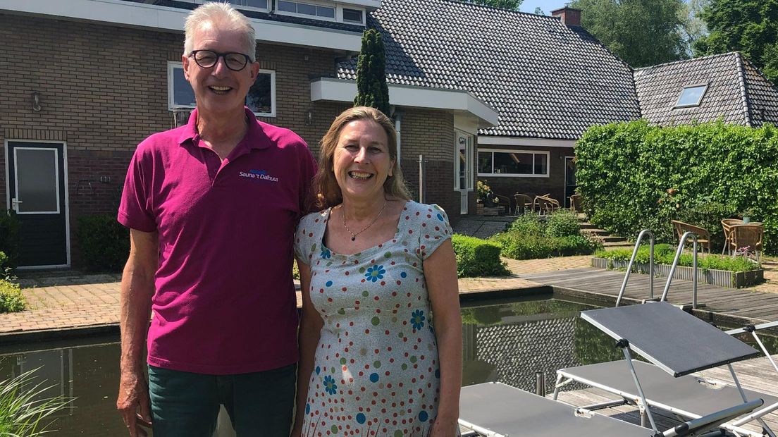 Sauna-eigenaar Pieter Hania en zijn vrouw Bea Meindertsma