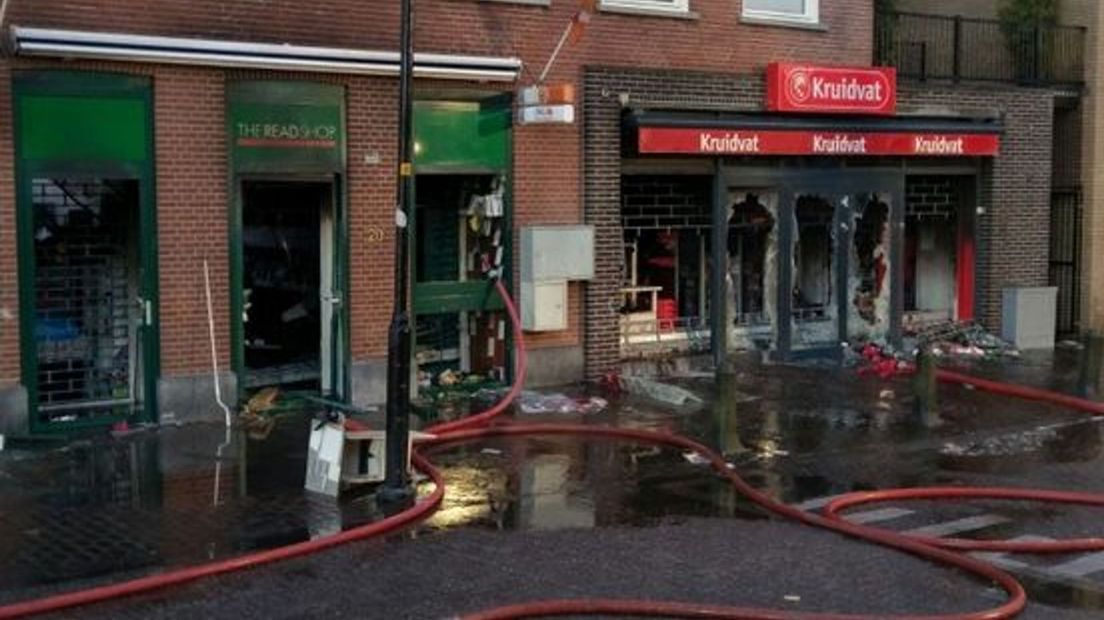 De schade na de plofkraak in Kerkdriel.