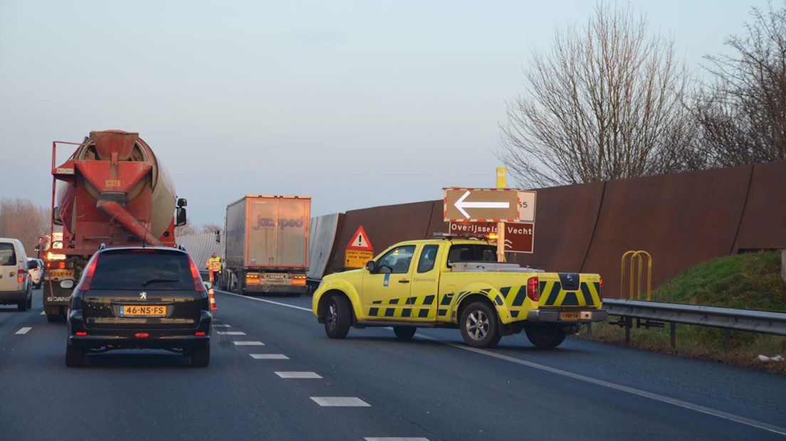 Aanrijding A28 bij Zwolle