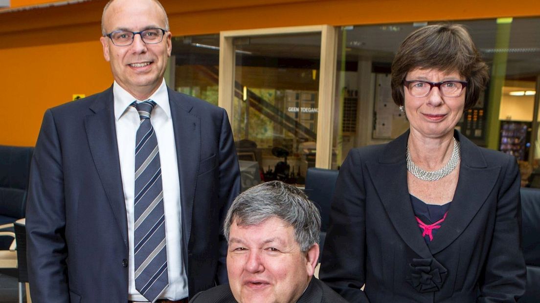 Roel Venema (links), Robbin Thieme Groen en Marjanne Sint (rechts)