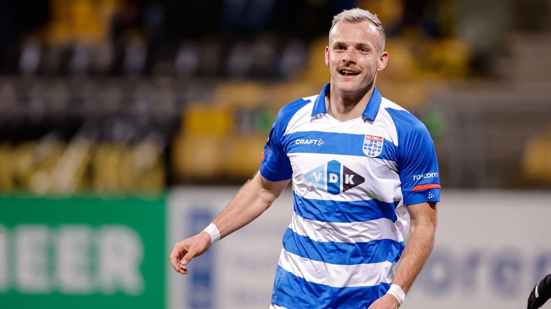 Lennart Thy scoorde vanmiddag tegen FC Emmen