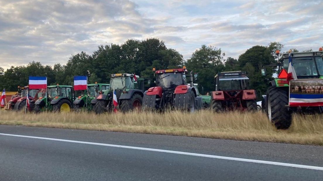 Onder boeren is de vlag populair.