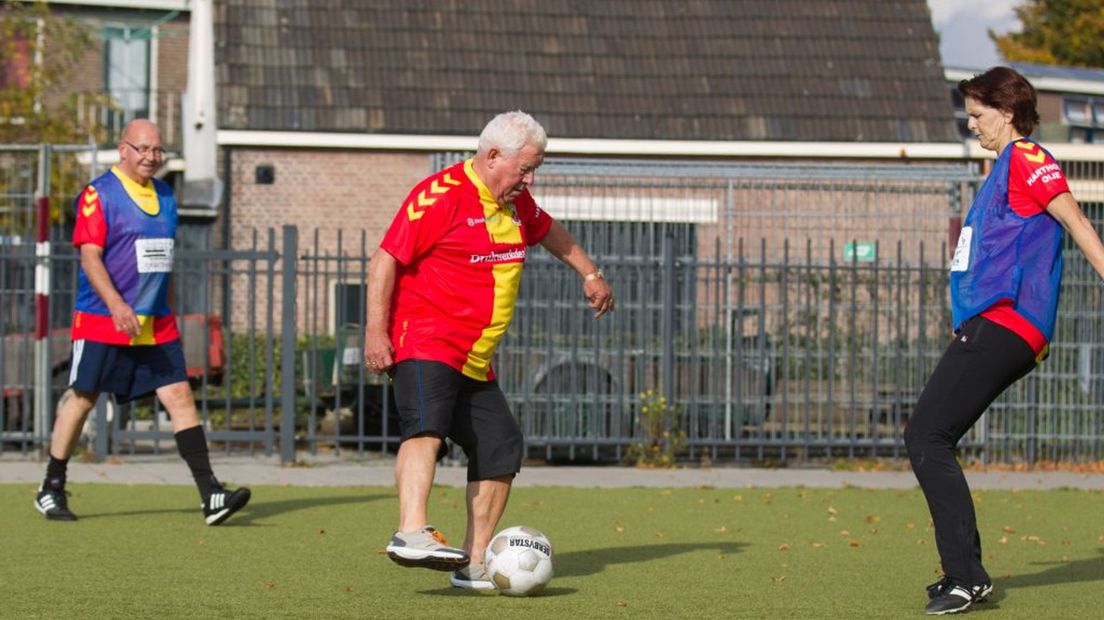Wietse Veenstra is tegenwoordig nog actief bij de Oldstars van Go Ahead Eagles