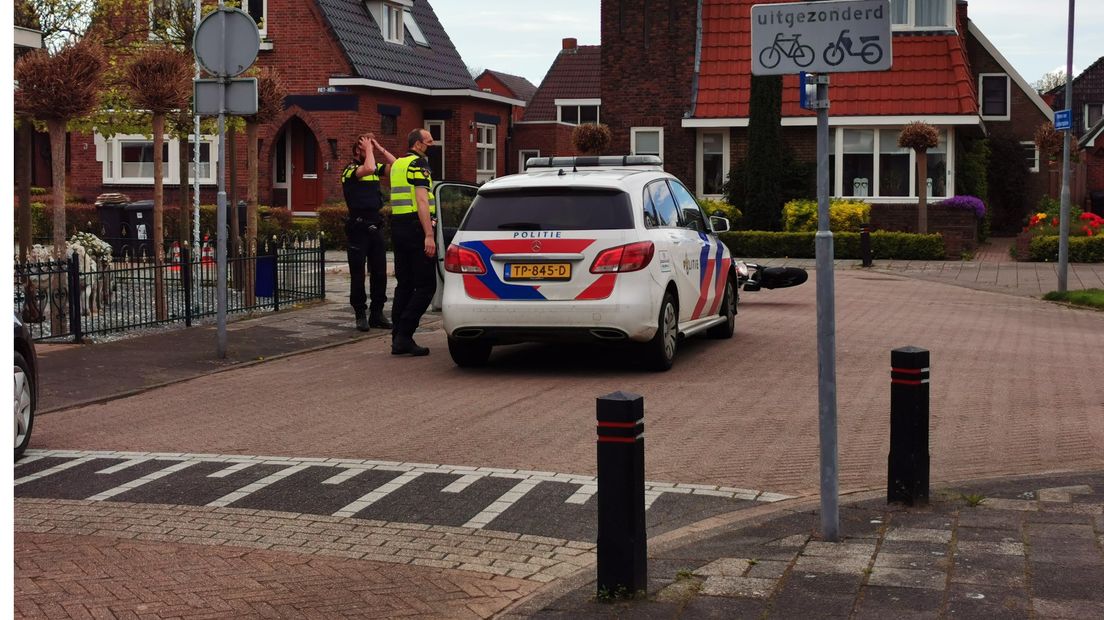De motorrijder viel op de Piet Heinstaat