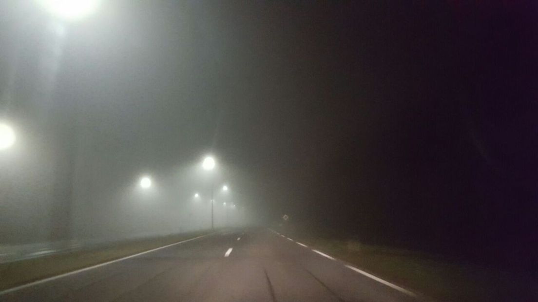 Code geel vanwege mist in Overijssel