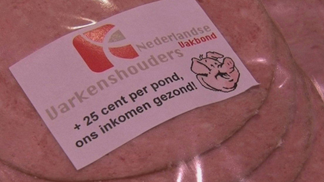 Protest tegen prijs varkensvlees