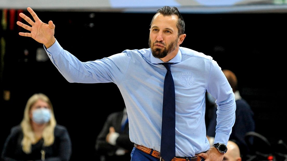 Donar-coach Matthew Otten op archiefbeeld
