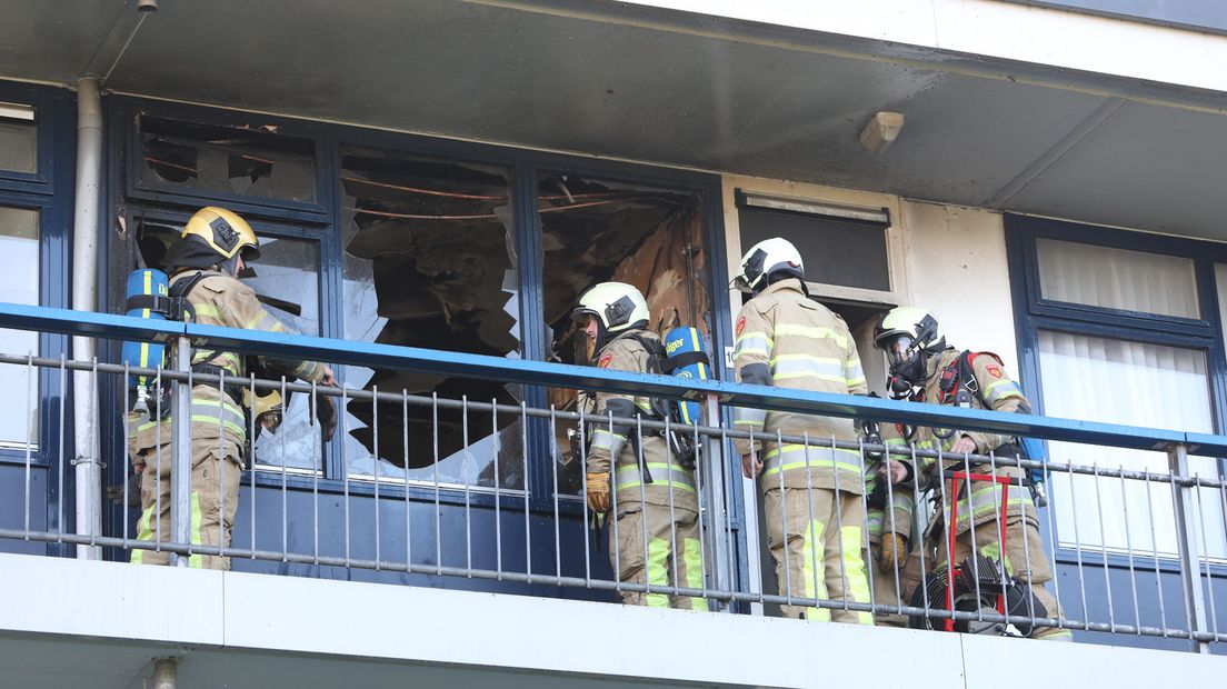 De brand was in een appartement op de Lange Dreef.