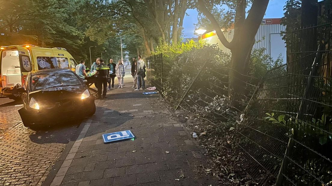 Eenzijdig ongeval in Leiden