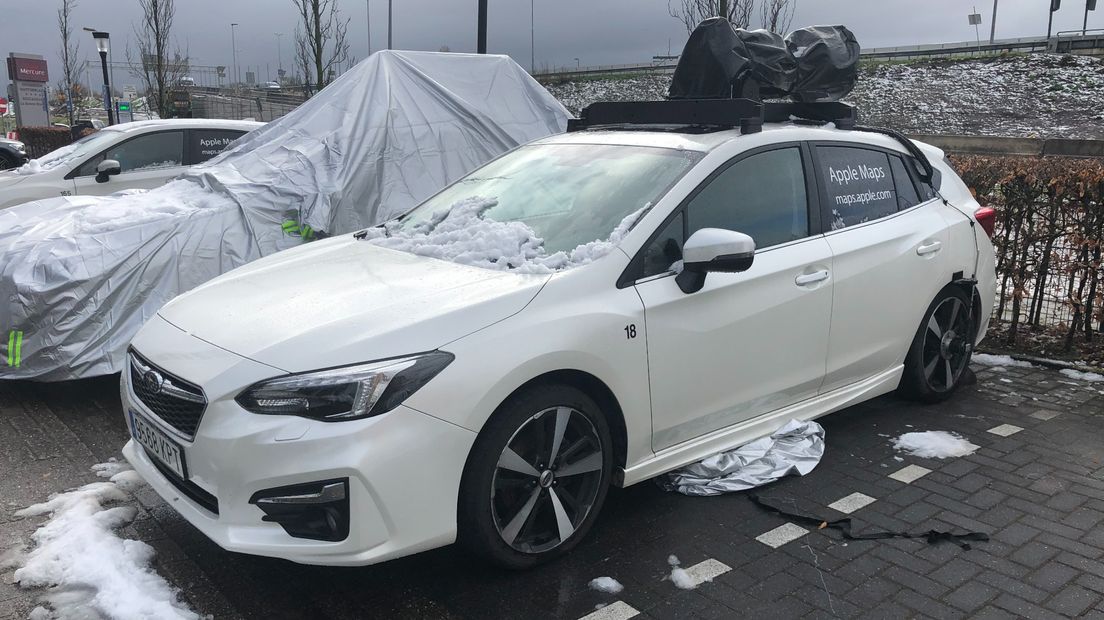 Een van de camerawagens van Apple