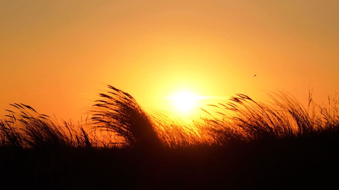 De zon laat zich zien in Westkapelle
