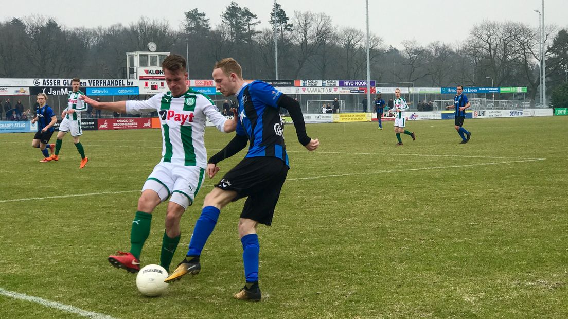ACV in actie tegen Jong FC Groningen (Rechten: RTV Drenthe/Stijn Steenhuis)