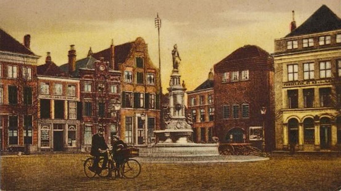 Oude foto van De Brink in Deventer