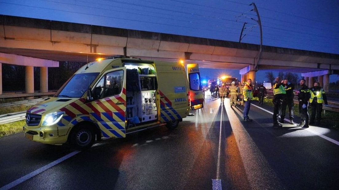 Het fatale ongeluk op de A325.