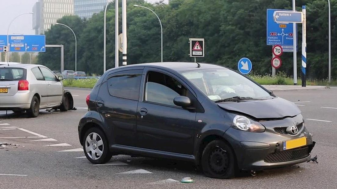 Ongeluk op IJsselallee in Zwolle