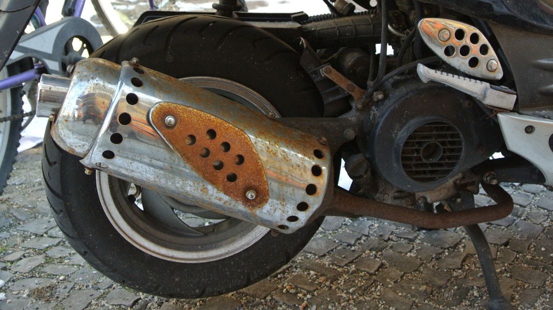 Een oude scooter