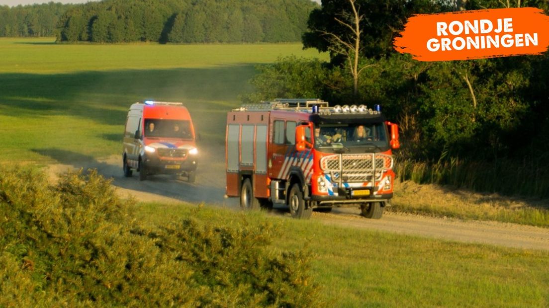 De 4x4 van de brandweer in Zoutkamp kan wel tegen een stootje