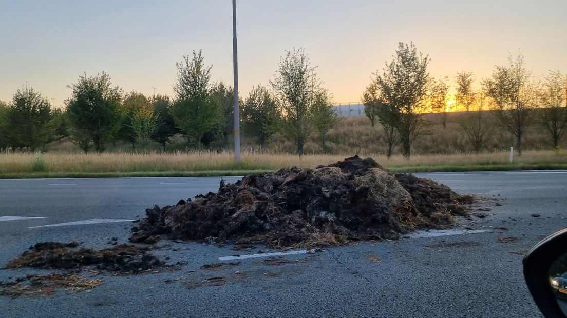 Mest op het verkeersplein Zwolle