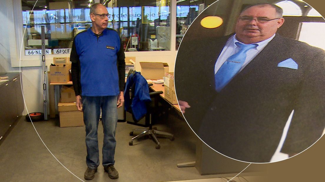 Jan toen (r) en Jan nu