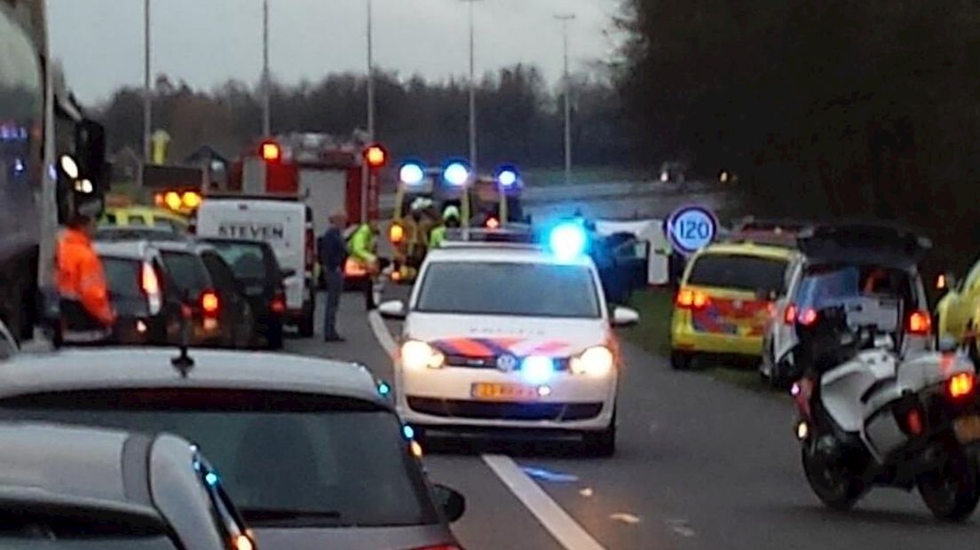 Dodelijk ongeval op de A50