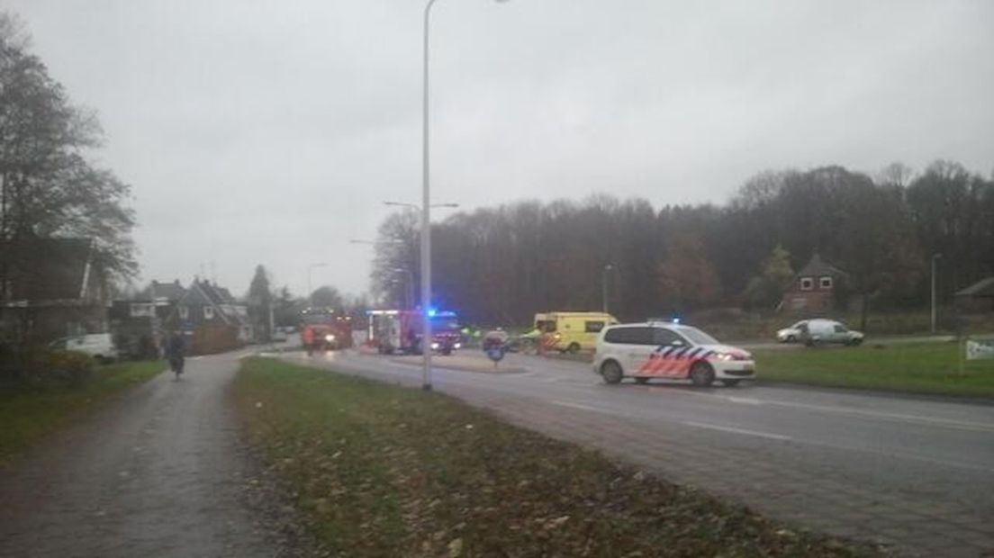 Ongeluk op Lossersestraat in Oldenzaal
