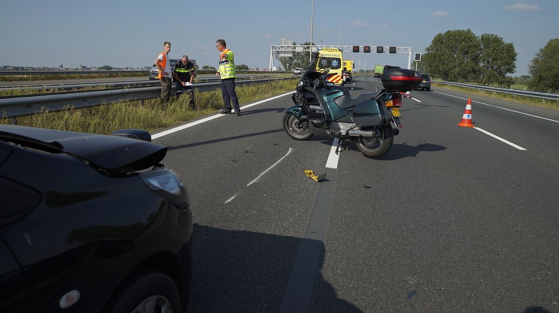Het ongeval op de A1.