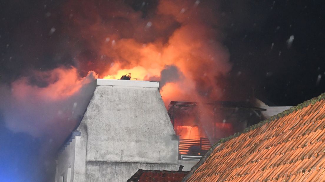 Grote brand woning Weteringstraat Vlissingen