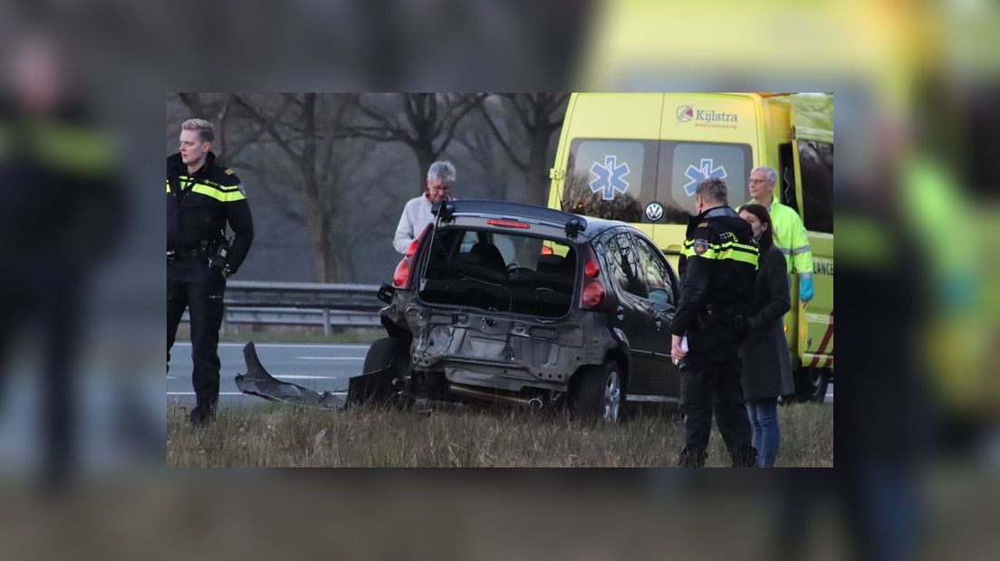 File na ongeluk op de A7 bij Drachten Omrop Fryslân