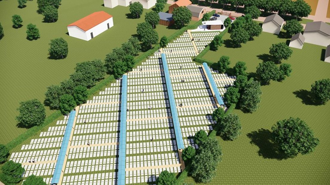 Ontwerp van de islamitische begraafplaats in Zuidlaren (Rechten: Stichting BIBIN)