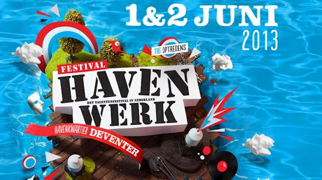 Screenshot van de website van het festival