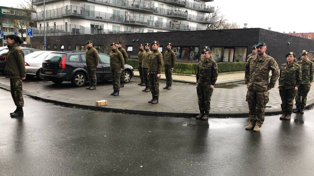 De militairen die in Veldspaat geholpen hebben