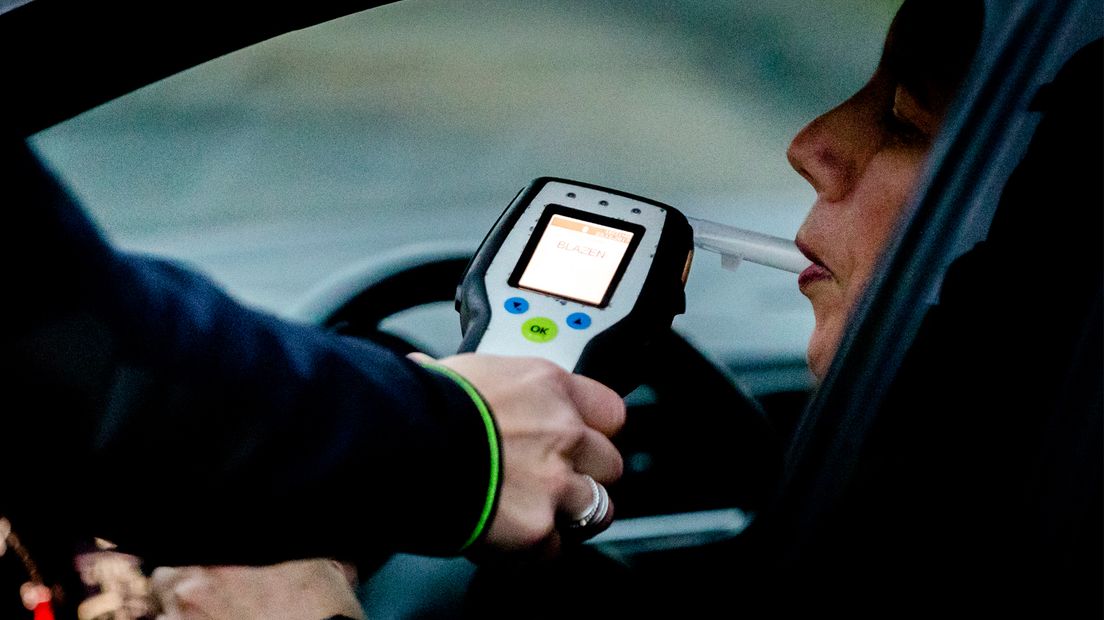 Een alcoholcontrole op archiefbeeld.