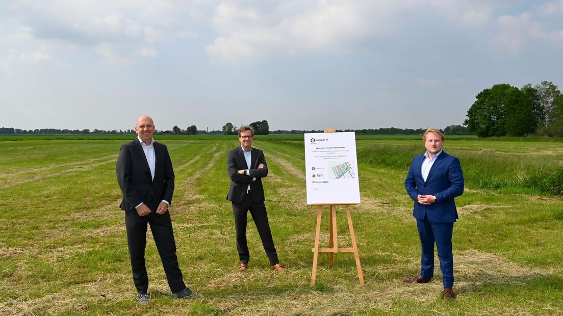 Theodor Koenen (BPD, Martin Companje (Roosdom Tijhuis) en Wethouder Robin van Ulzen