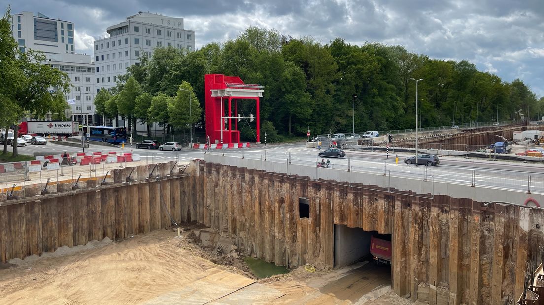 De Hereweg en de nieuwe zuidelijke ringweg kruisen elkaar