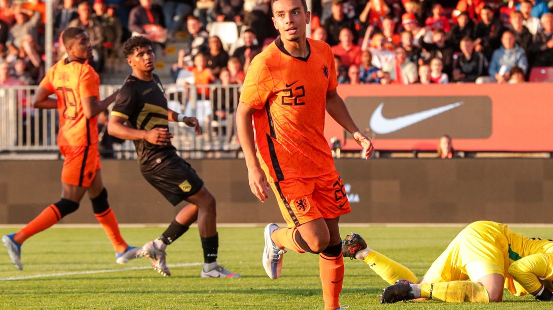 Van Kaam heeft de score geopend tegen Gibraltar
