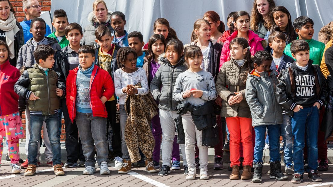 Kinderen van het azc in Ter Apel