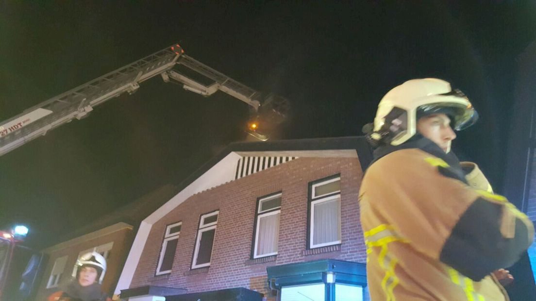 Brand op zolder in Hengelo