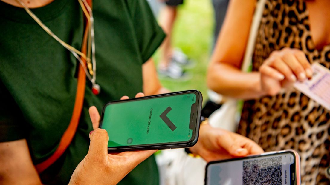 Festival Bezoekers CoronaCheck app Toegang QR-code