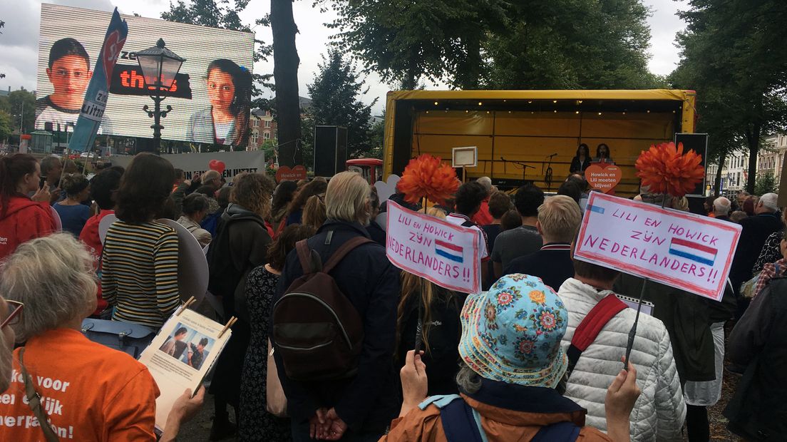 De demonstratie in Den Haag