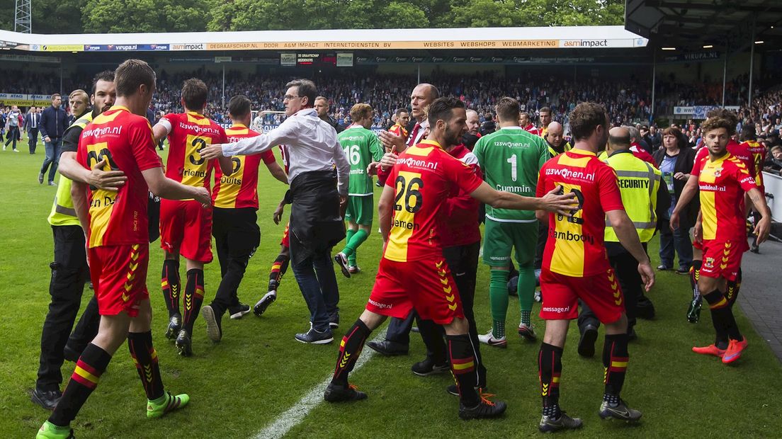 Spelers GA Eagles op vlucht voor 'fans' Graafschap