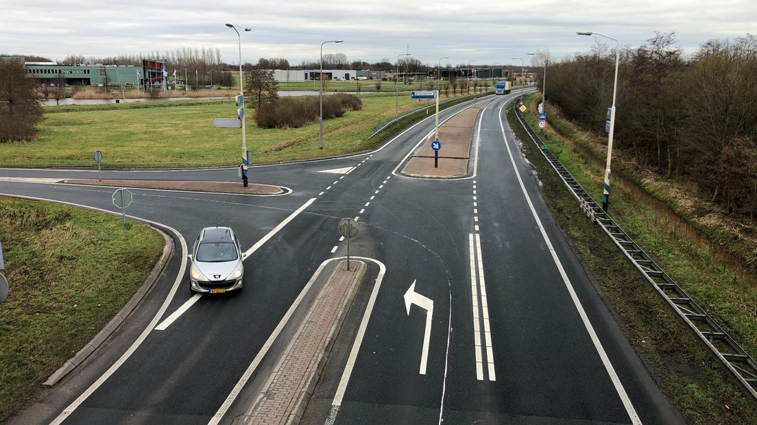 De N33 bij Appingedam