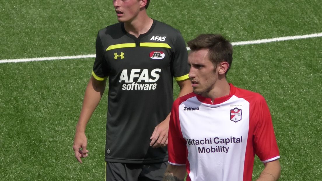 Proefspits Miklic speelde 55 minuten mee met FC Emmen (Rechten: RTV Drenthe/Stijn Steenhuis)