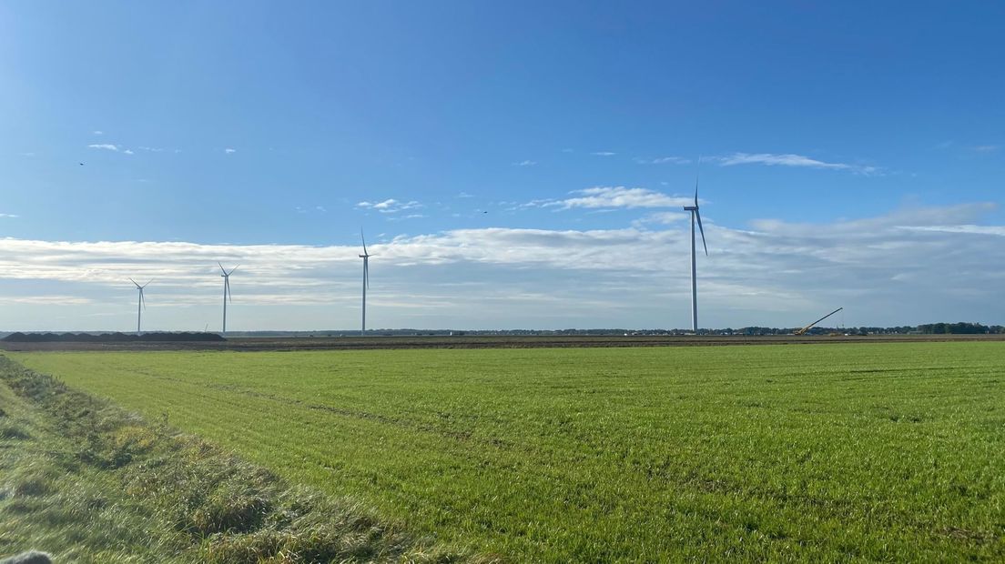 Windpark de Drentse Monden en Oostermoer bij Valthermond