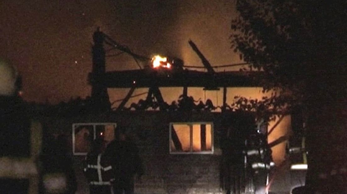 Schuurbrand in Rouveen