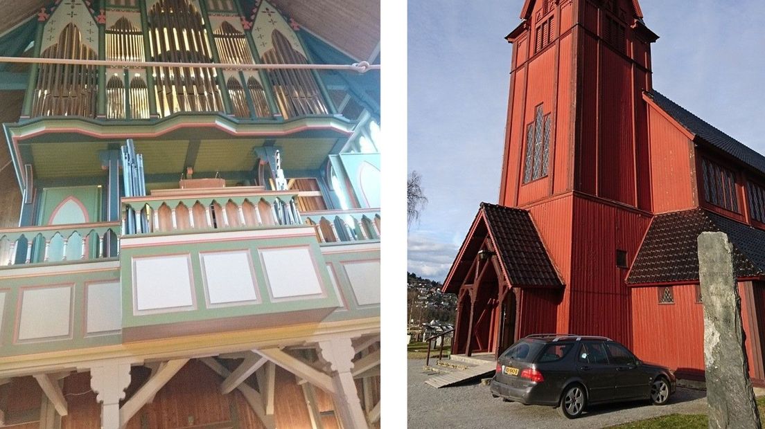 Het orgel in de Noorse kerk