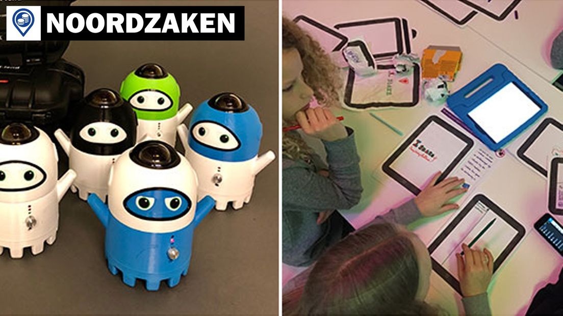 Horus staat in de lijst met een robot (links), ITurnIT met een programma voor digitale geletterdheid